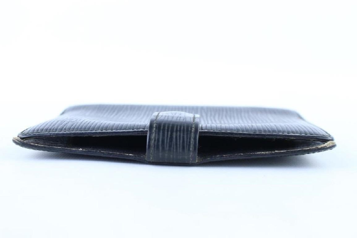 Louis Vuitton Epi Agenda Pm 14lj0120 Black Leather Clutch For Sale 5