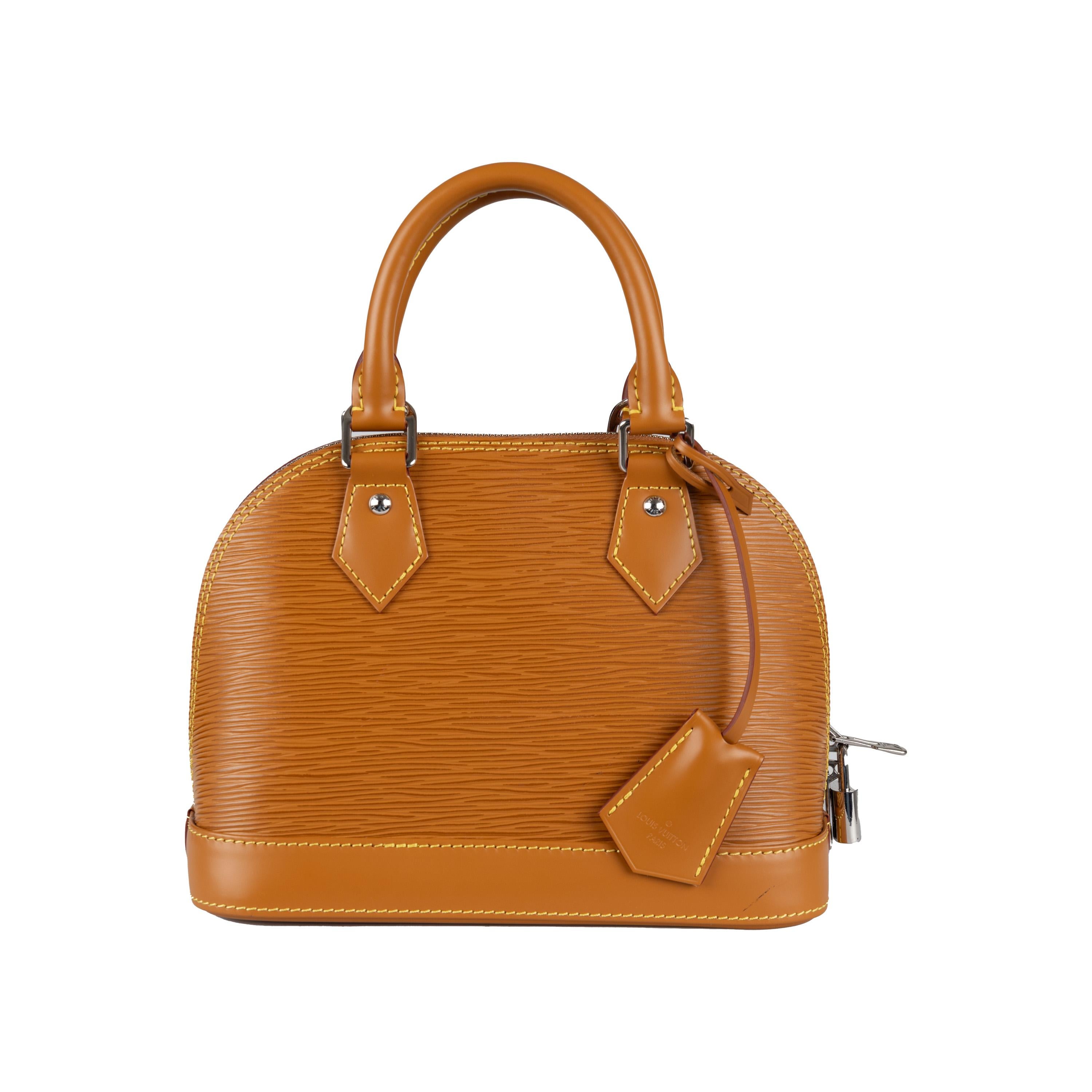 Louis Vuitton Epi Alma BB Handbag For Sale 10