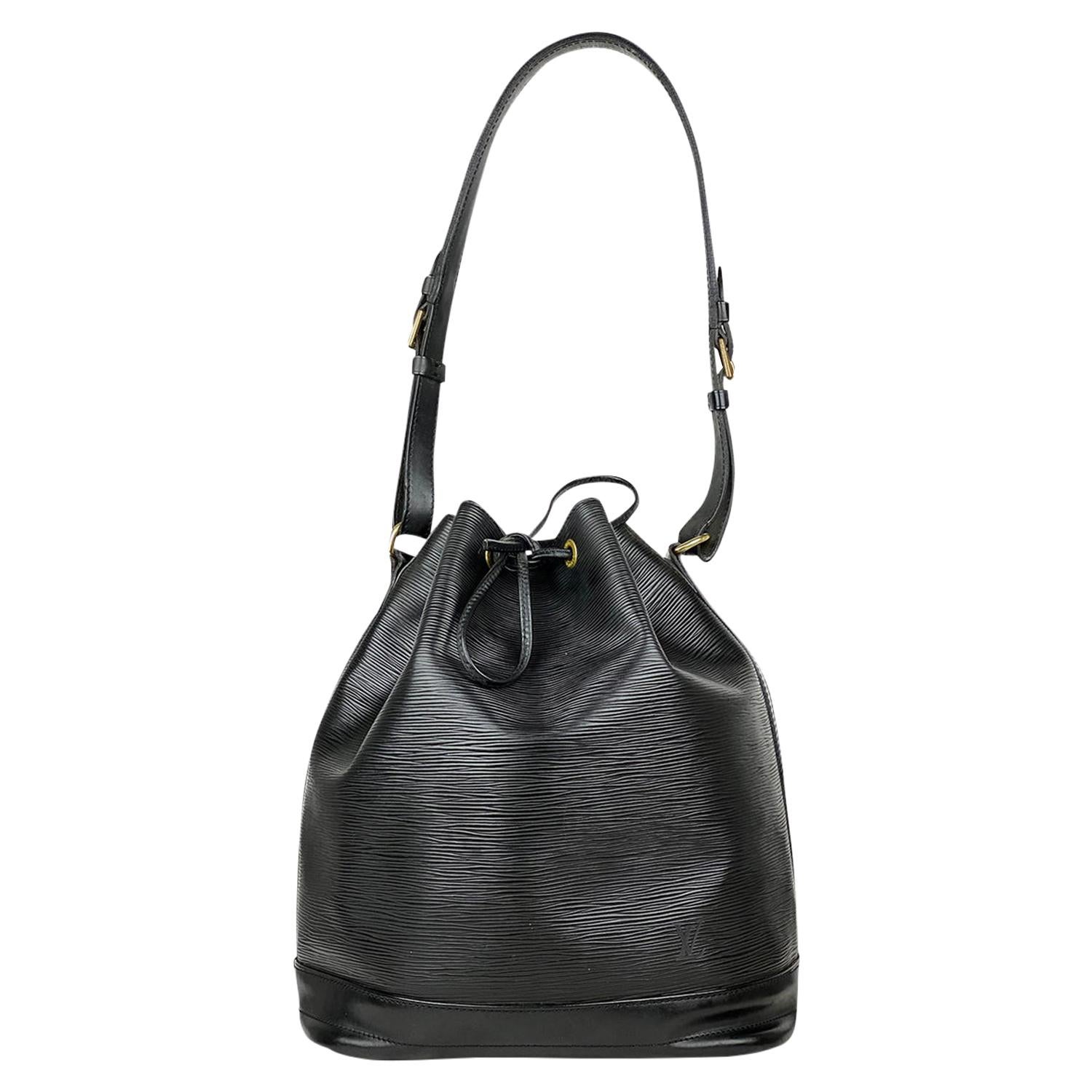 Louis Vuitton Epi Black Noé GM Shoulder Bag For Sale