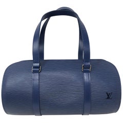 Louis Vuitton Epi Blue Soufflot Bag