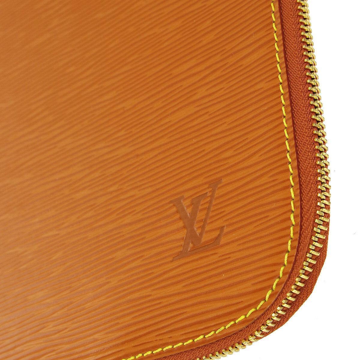 Louis Vuitton Epi Cognac Men's Women's Jour GM Carryall Laptop Travel Brief Clutch Bag

Epi
Gold hardware 
Zipper closure 
Made in France 
Measures 15.5