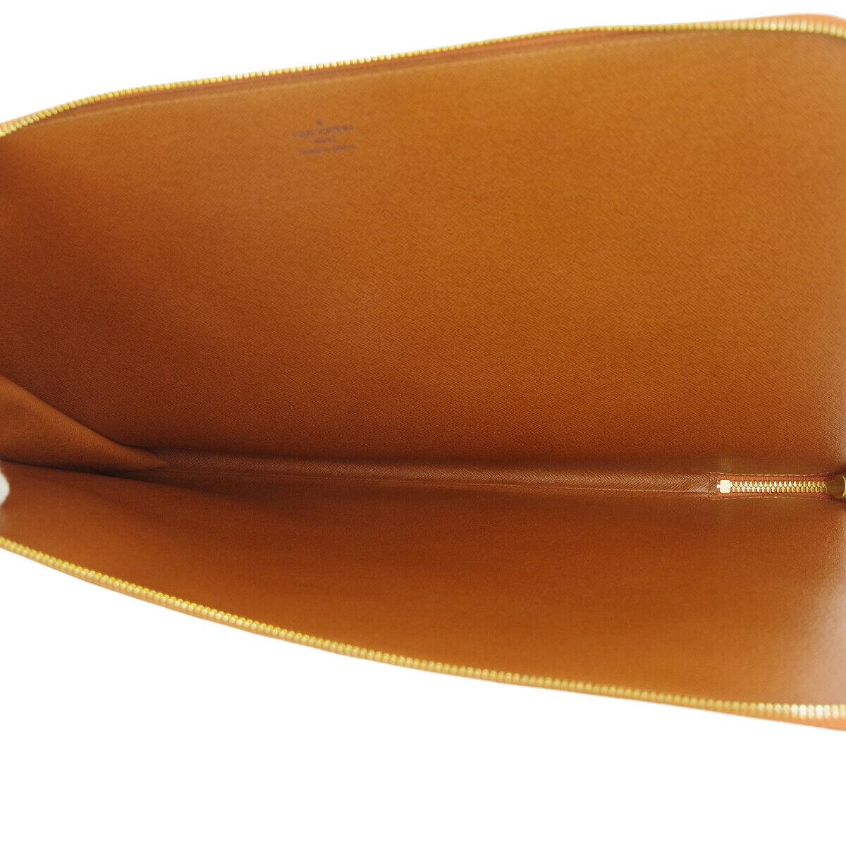 Louis Vuitton Epi Cognac Men's Women's Carryall Laptop Travel Brief Clutch Bag 2