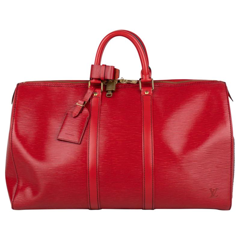 Louis Vuitton Epi Keepall 45 Weekend Bag For Sale