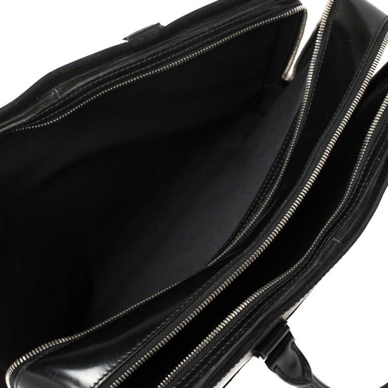 Louis Vuitton, Bags, Louis Vuitton Authentic Bassano Gm Black Epi Leather  Briefcase Porte Documents
