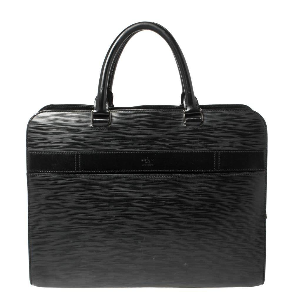 Vuitton Black Men's Computer Bag Large - Vintage Lux