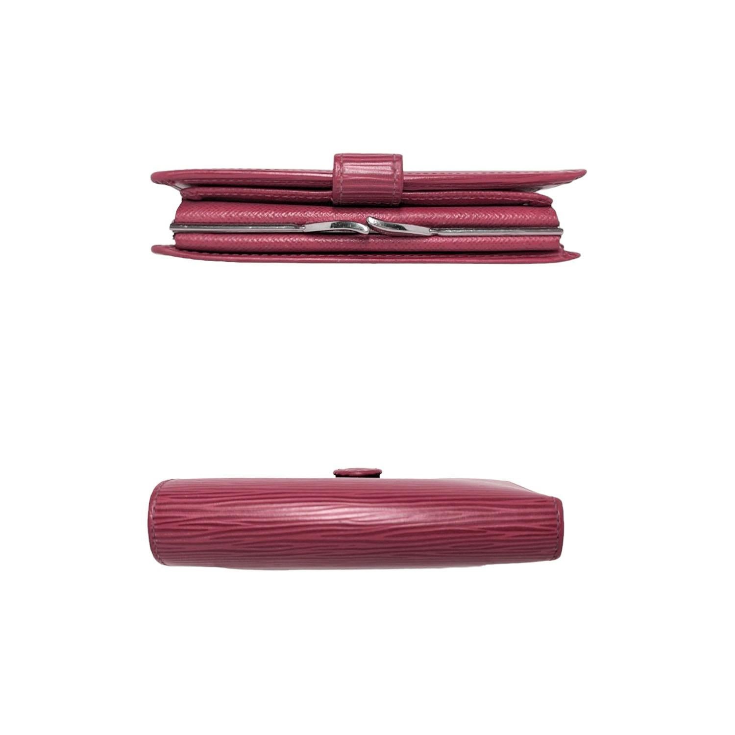 Französische EPI Leder-Brieftasche von Louis Vuitton, EPI, rot im Zustand „Gut“ im Angebot in Scottsdale, AZ