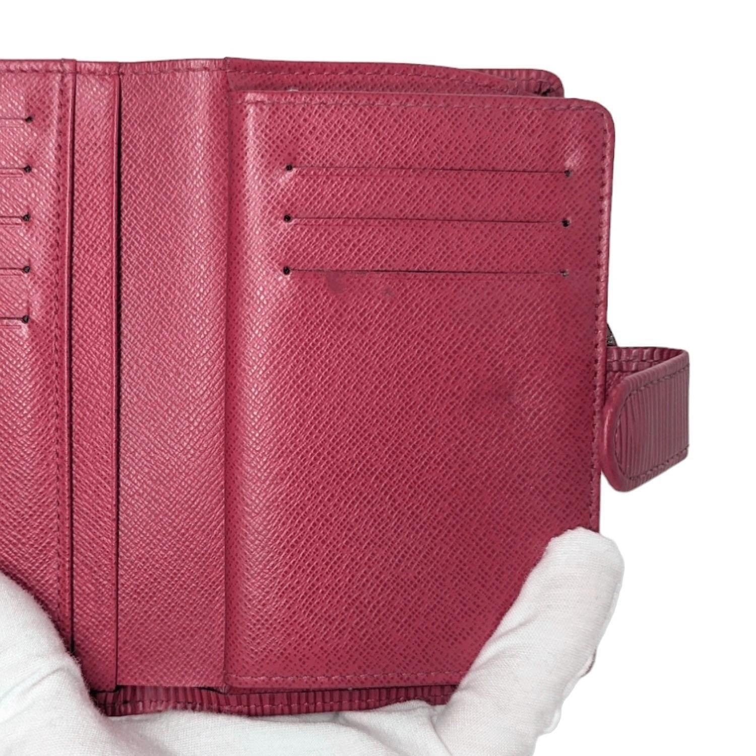Französische EPI Leder-Brieftasche von Louis Vuitton, EPI, rot im Angebot 2