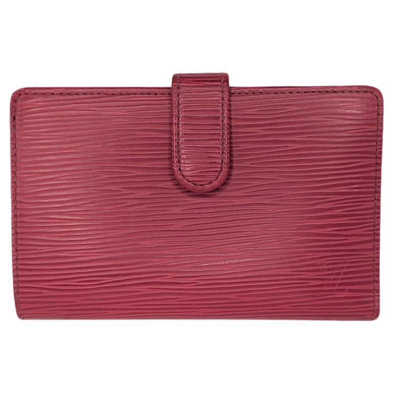 Französische EPI Leder-Brieftasche von Louis Vuitton, EPI, rot im Angebot