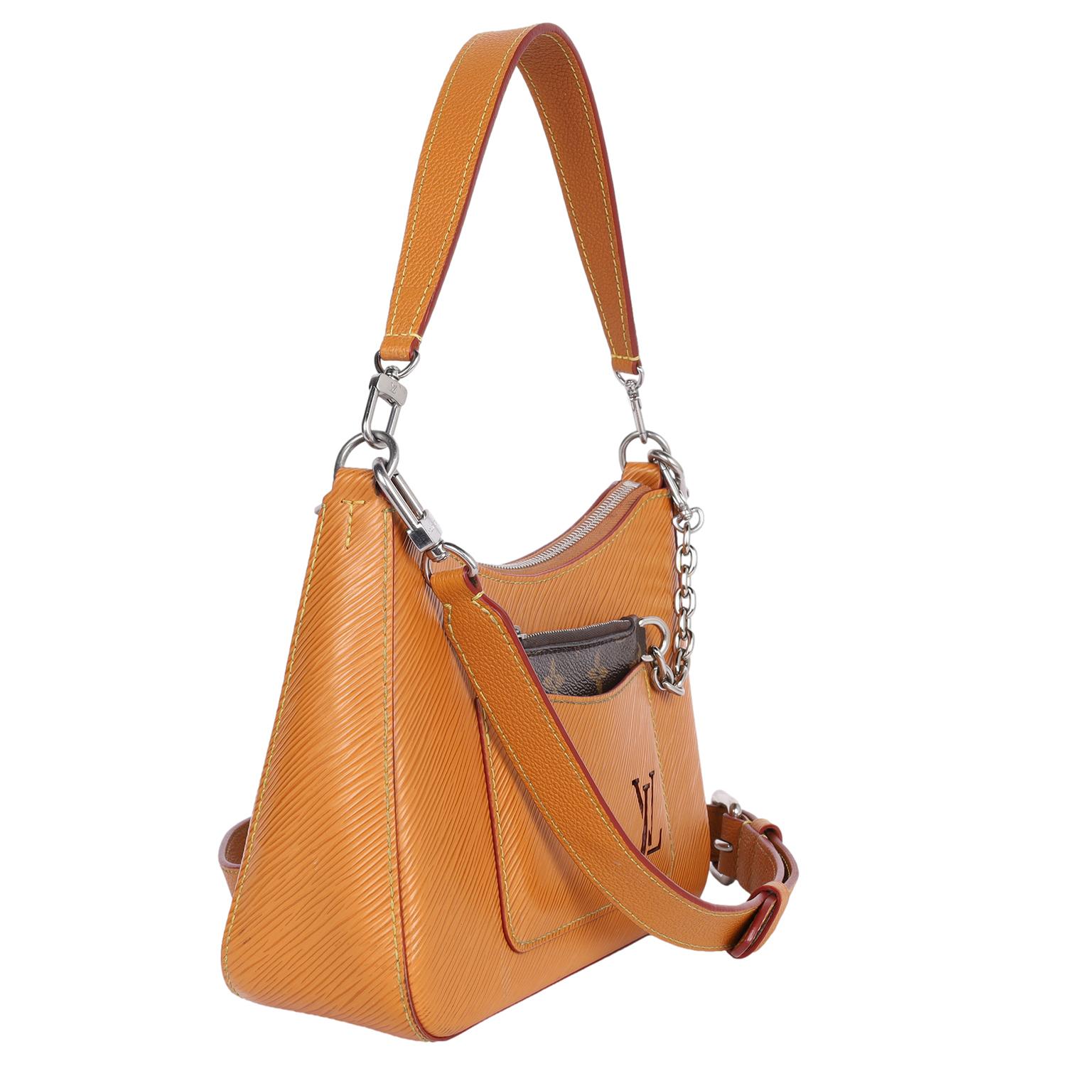 LOUIS VUITTON Epi Cuir Marelle Or Miel en vente 3