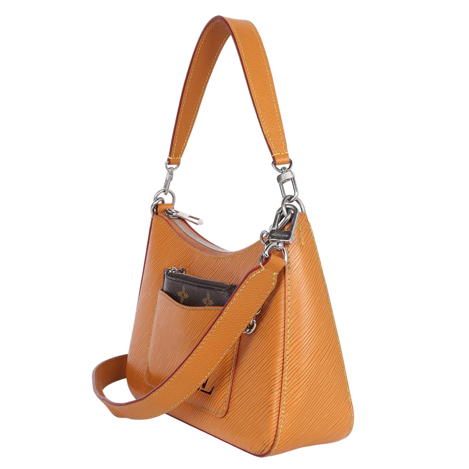 LOUIS VUITTON Epi Cuir Marelle Or Miel en vente 4
