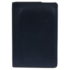 Louis Vuitton Epi Leather Midnight Blue Wallet Pocket Organizer Card Holder