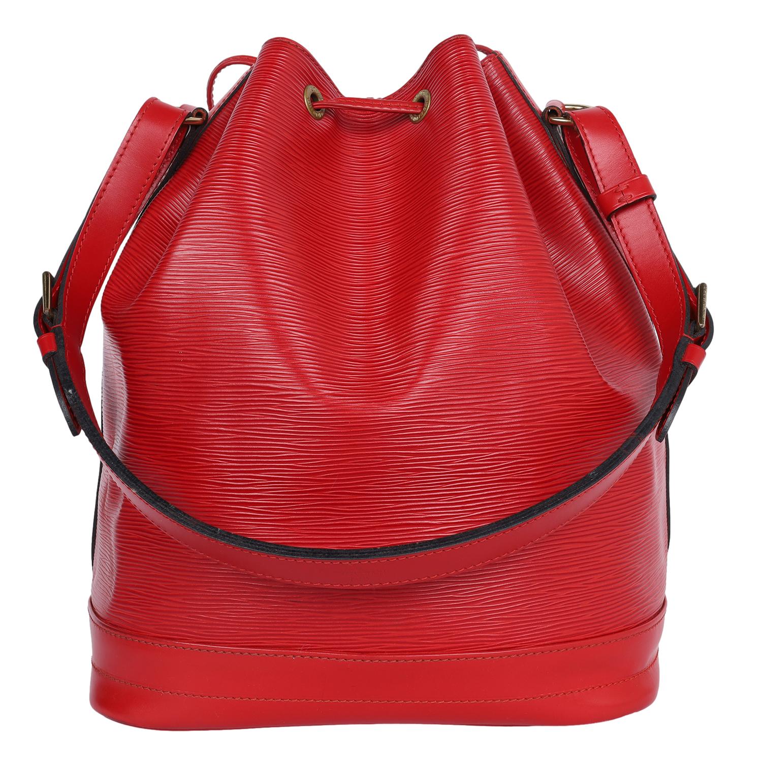 Women's Louis Vuitton Epi Leather Noe GM Shoulder Bag Red For Sale