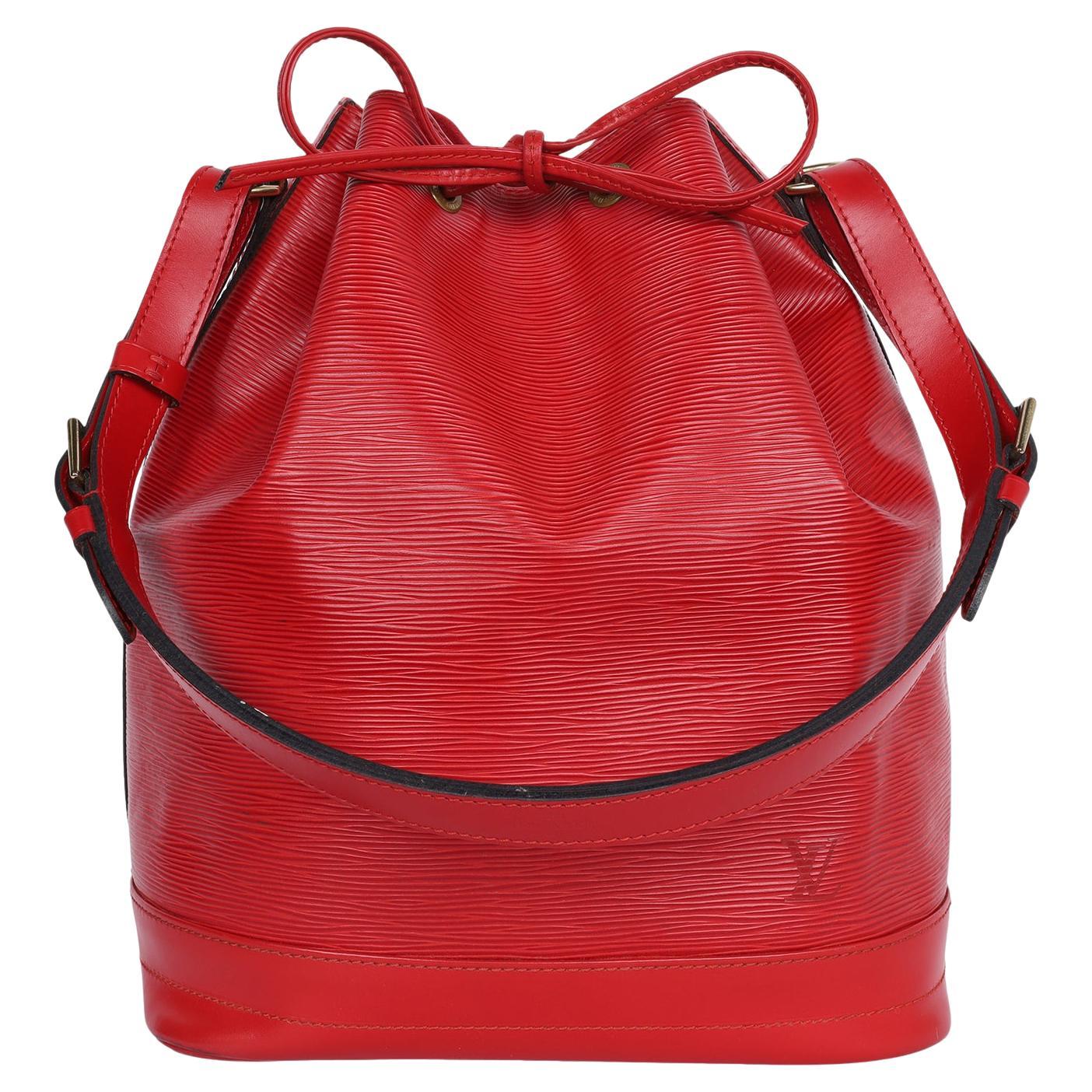 Louis Vuitton Epi Leather Noe GM Shoulder Bag Red For Sale