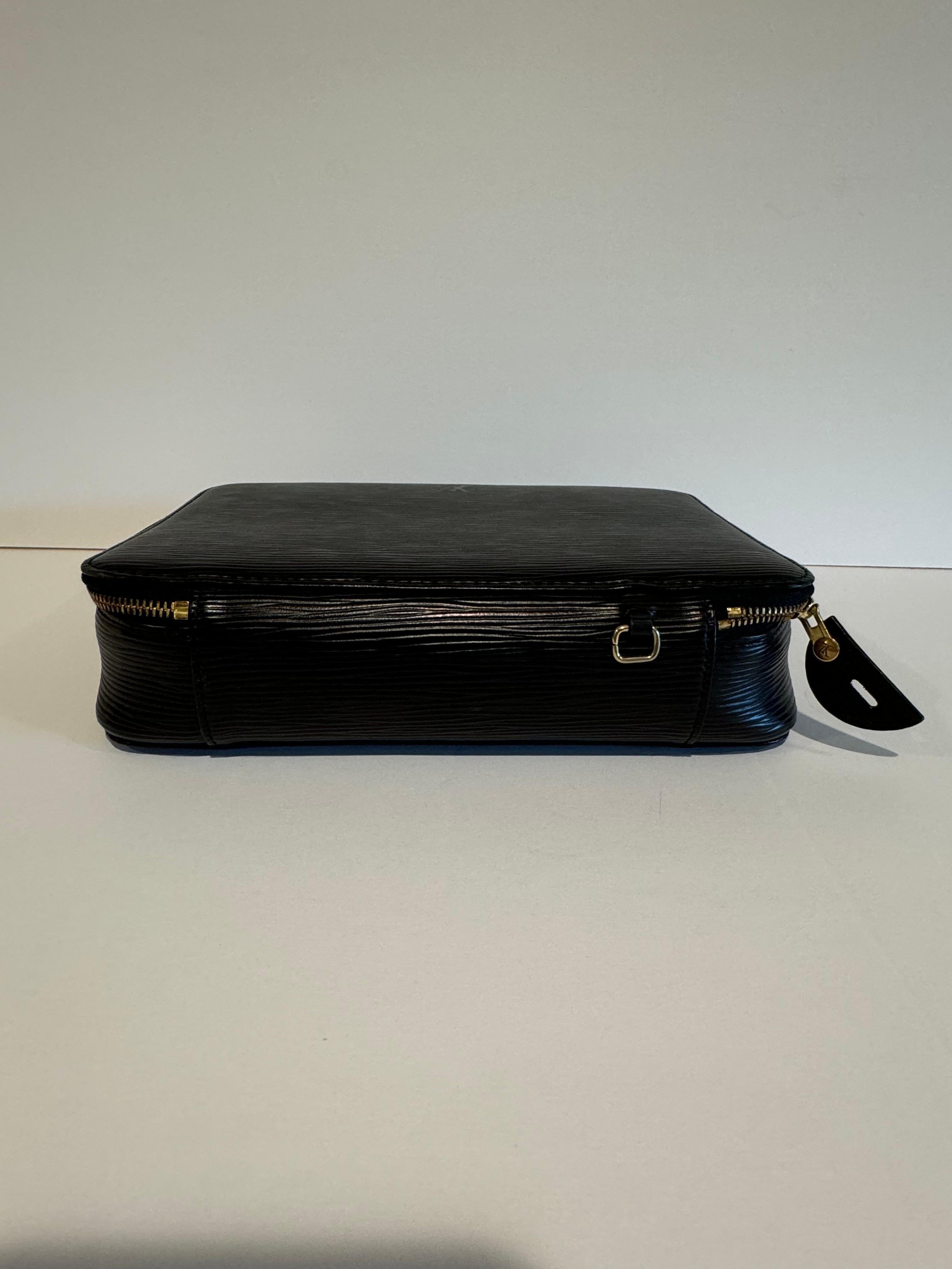 LOUIS VUITTON Epi Leather Noir Monte Carlo M48362 Jewelry Case 3
