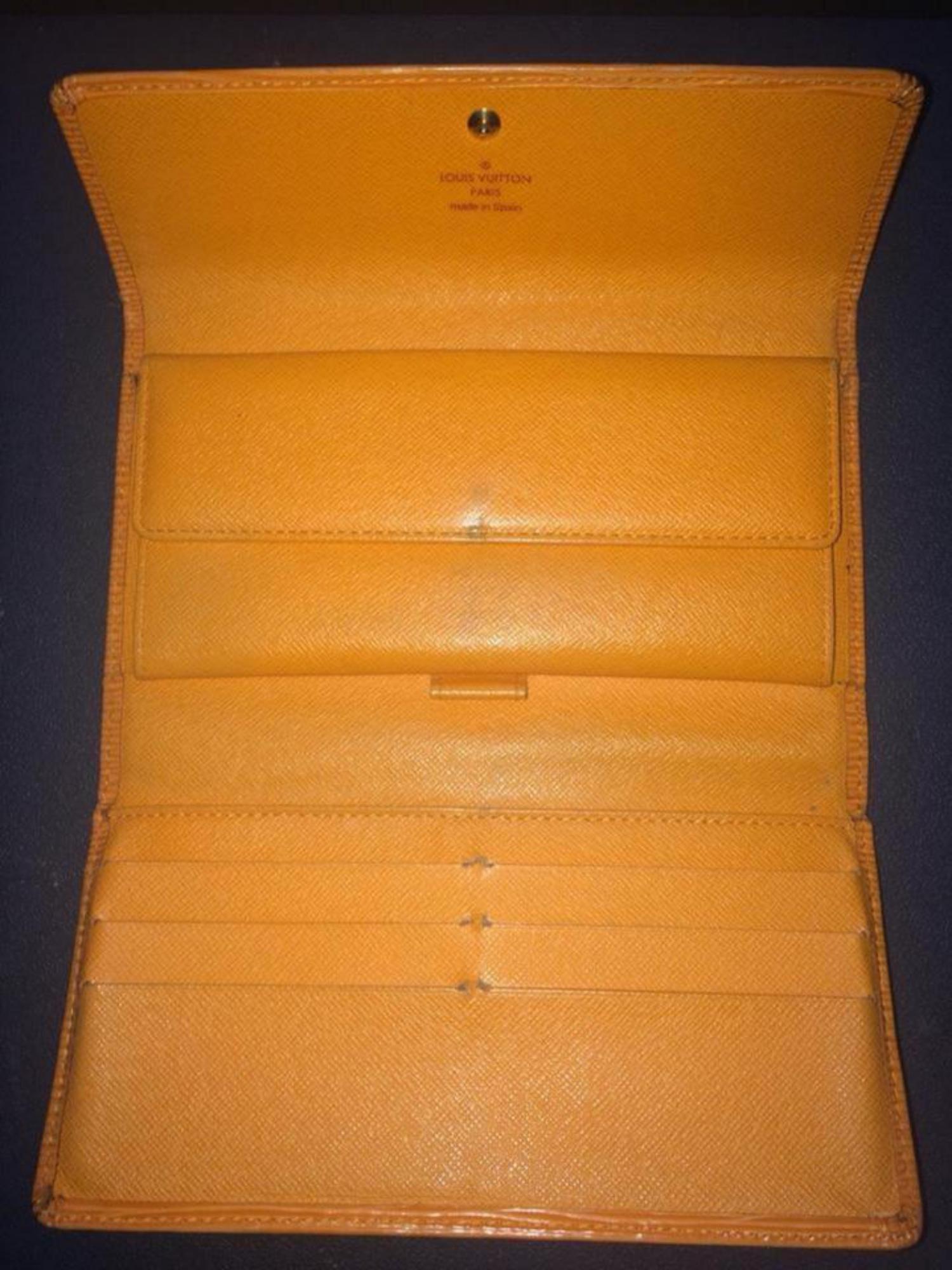 Louis Vuitton Epi Leather Orange Lvtl10 Wallet For Sale 8
