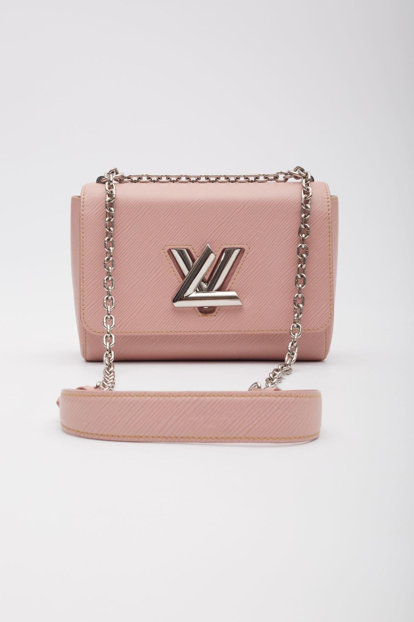 Louis Vuitton Epi Leather Rose Ballerine Twist Shoulder Bag Mm 2