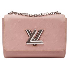 Louis Vuitton Epi Leather Rose Ballerine Twist Shoulder Bag Mm
