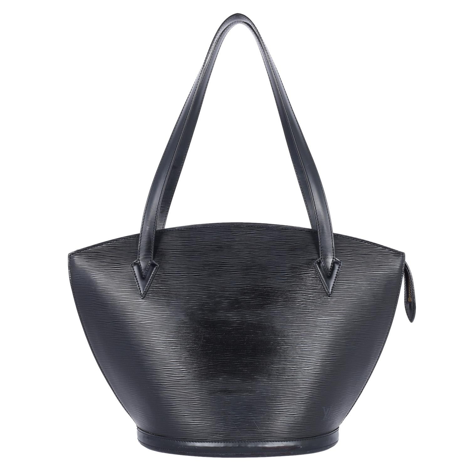 Femenino o masculino Louis Vuitton Epi Piel Saint Jacques GM Negro