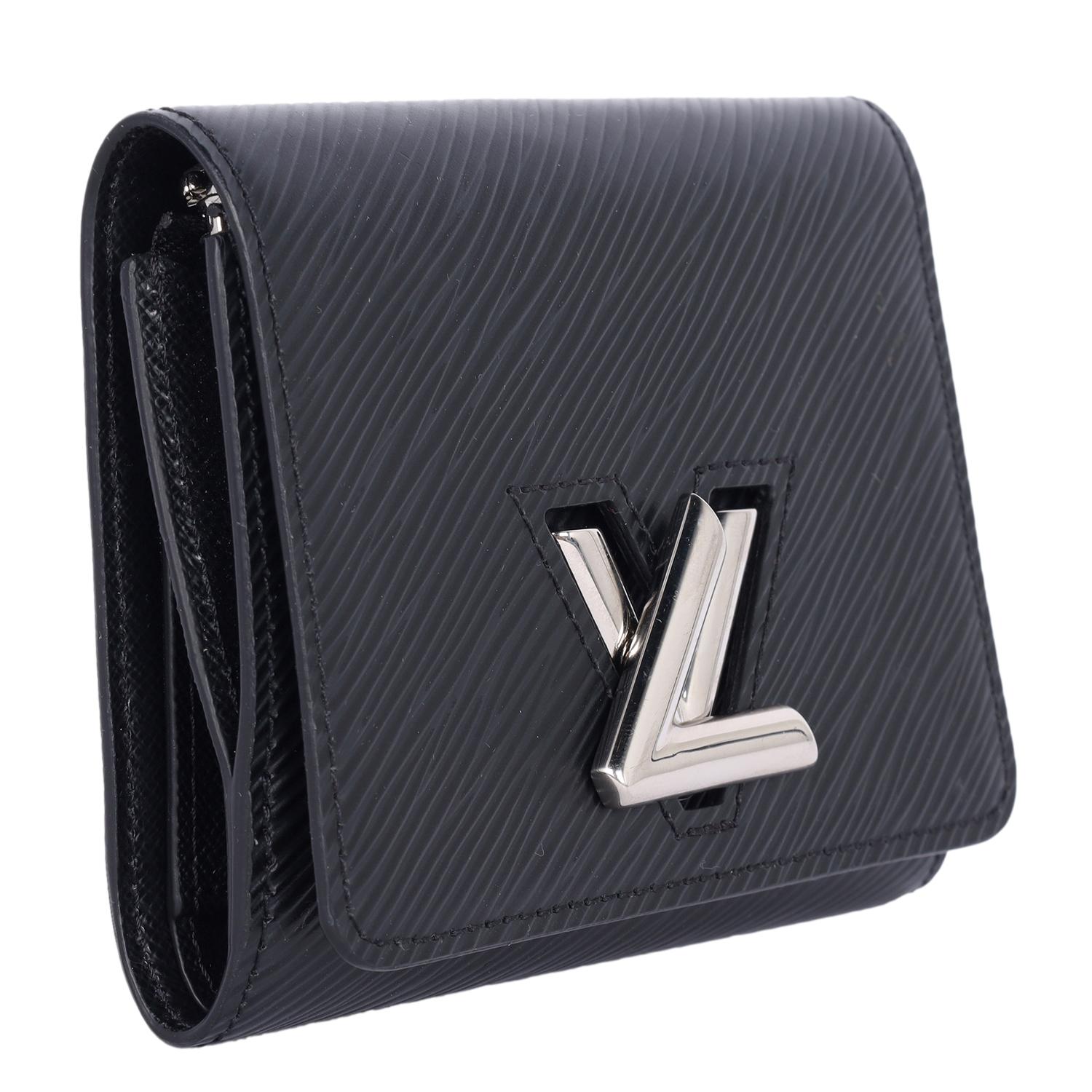 Louis Vuitton Epi Leather Twist Wallet Black In Excellent Condition In Salt Lake Cty, UT
