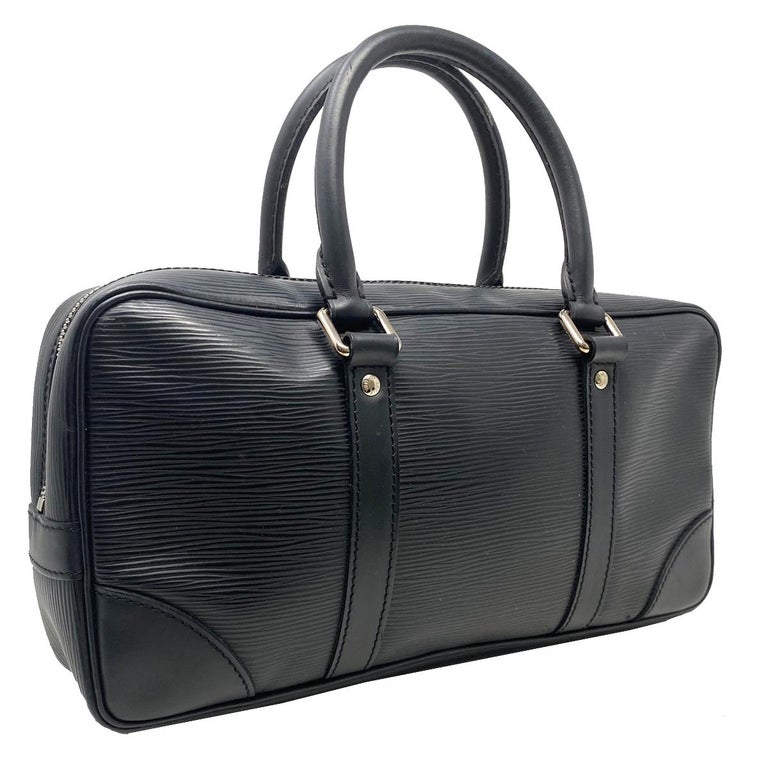 Louis Vuitton Black Epi Leather Jewelry Accessory Travel Storage Case Bag  For Sale at 1stDibs