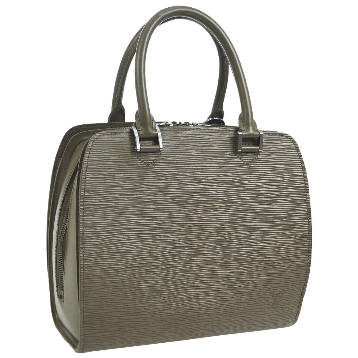 Louis Vuitton Epi Leather Zipper Top Evening Top Handle Satchel Bag