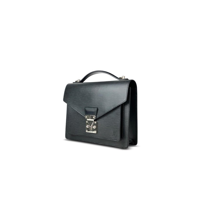 Louis Vuitton Black EPI Monceau 28