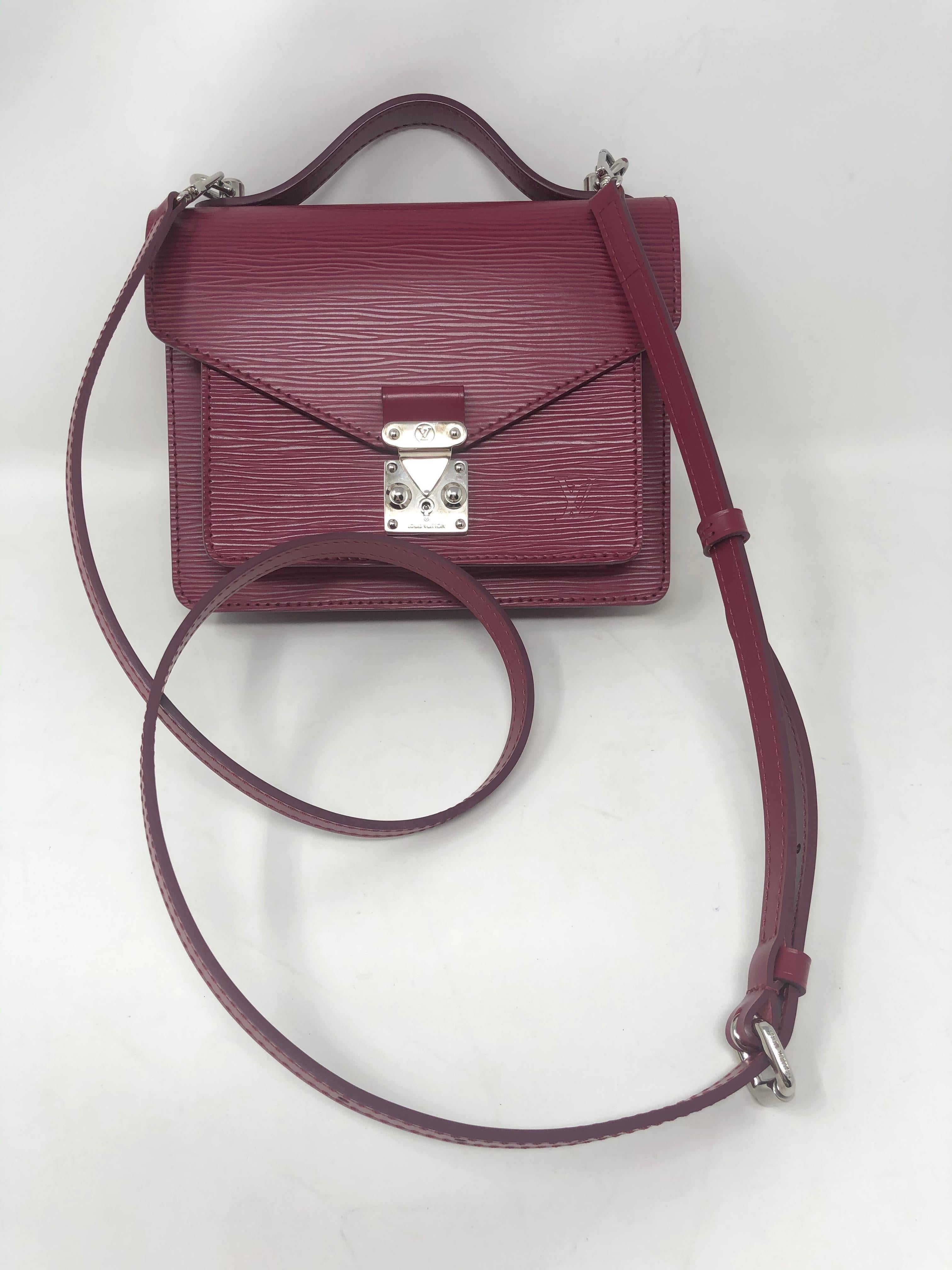 Louis Vuitton Lilas Vernis Leather Monceau BB Bag at 1stDibs