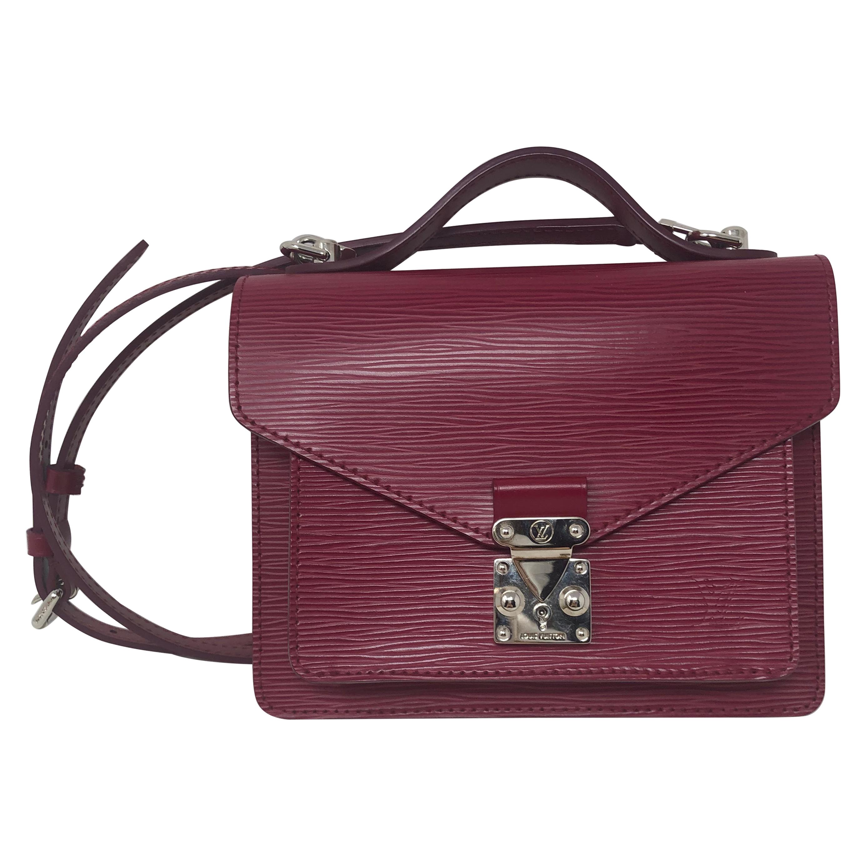 Louis Vuitton Lilas Vernis Leather Monceau BB Bag at 1stDibs