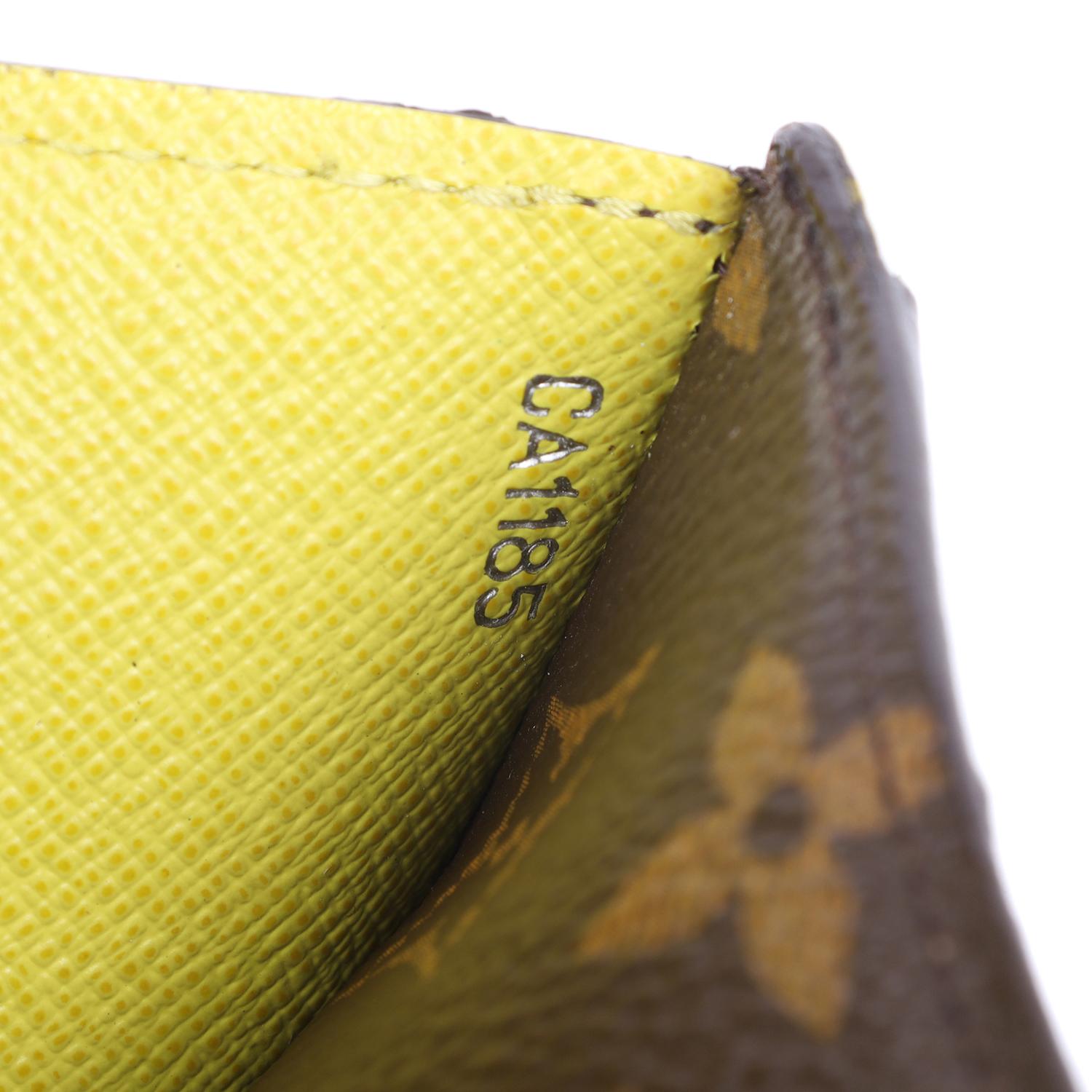 Louis Vuitton Epi Monogram Marie-Lou Compact Wallet Pistache Yellow 8