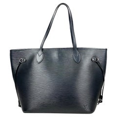 LOUIS VUITTON Black Epi Leather Neverfull MM at 1stDibs