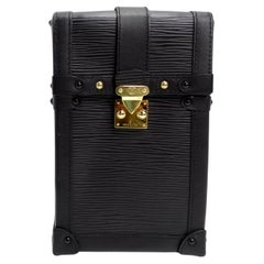 Vertikale Louis Vuitton Epi Noir Pochette-Truhe