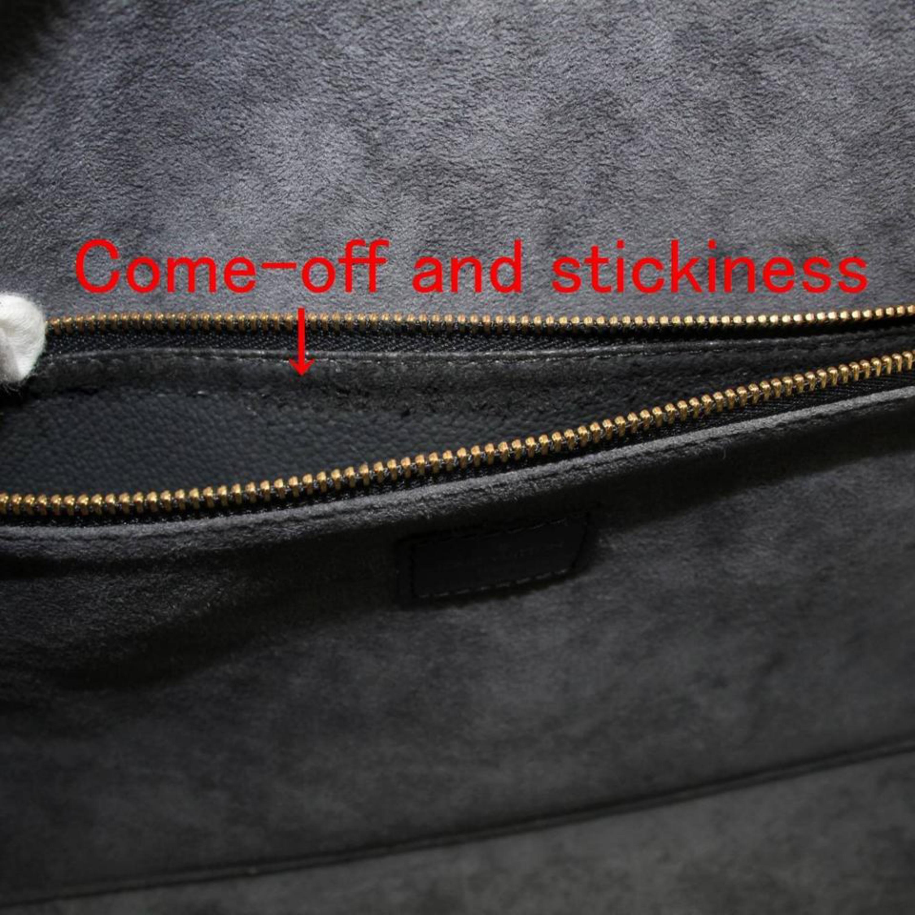 Louis Vuitton Epi Noir Solferino Gm 867425 Black Leather Weekend/Travel Bag For Sale 1