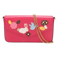 Louis Vuitton Epi Patchwork Pochette Felicie Hot Pink