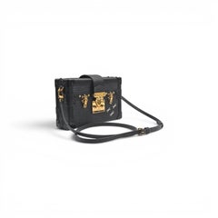 Louis Vuitton Epi Petite Malle Trunk Clutch Shoulder Bag Black - Preowned