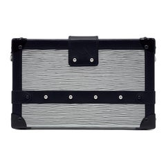 Louis Vuitton Epi Petite Malle Trunk Clutch Shoulder Bag M55309 in Silver