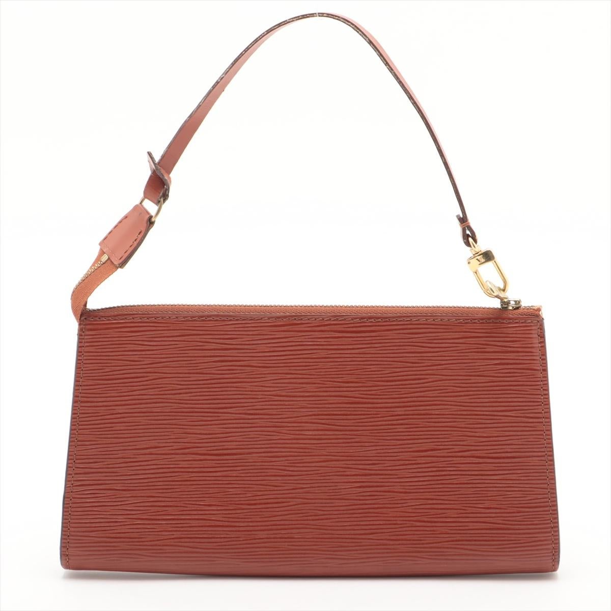 Louis Vuitton Epi Pochette Accessoires Brown In Good Condition For Sale In Humacao, PR