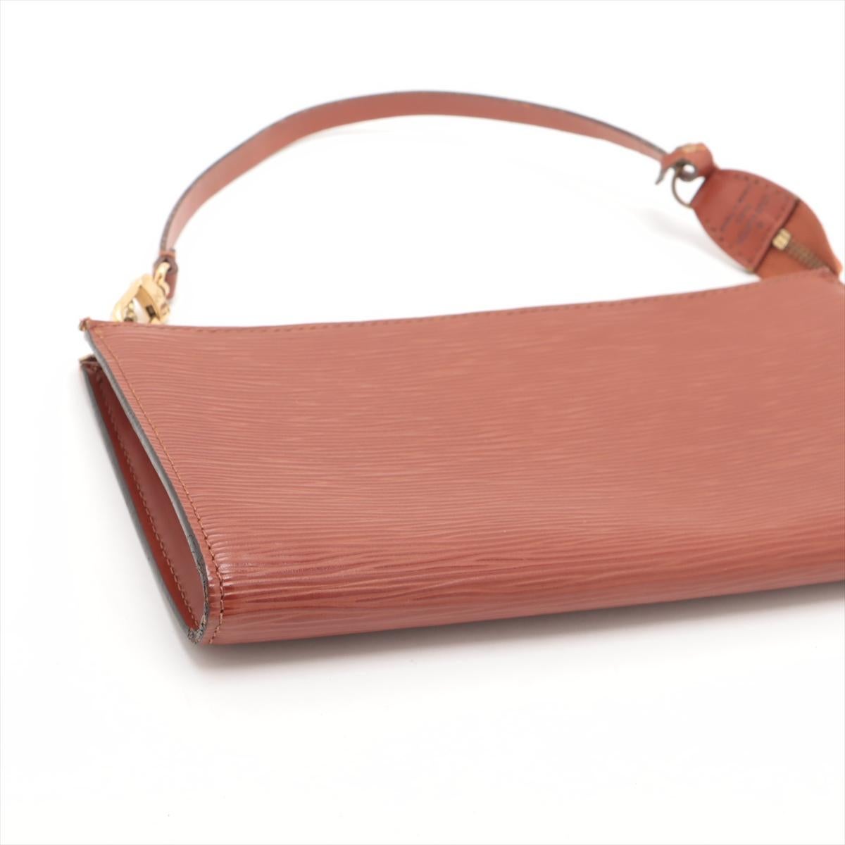 Louis Vuitton Epi Pochette Accessoires Brown For Sale 1