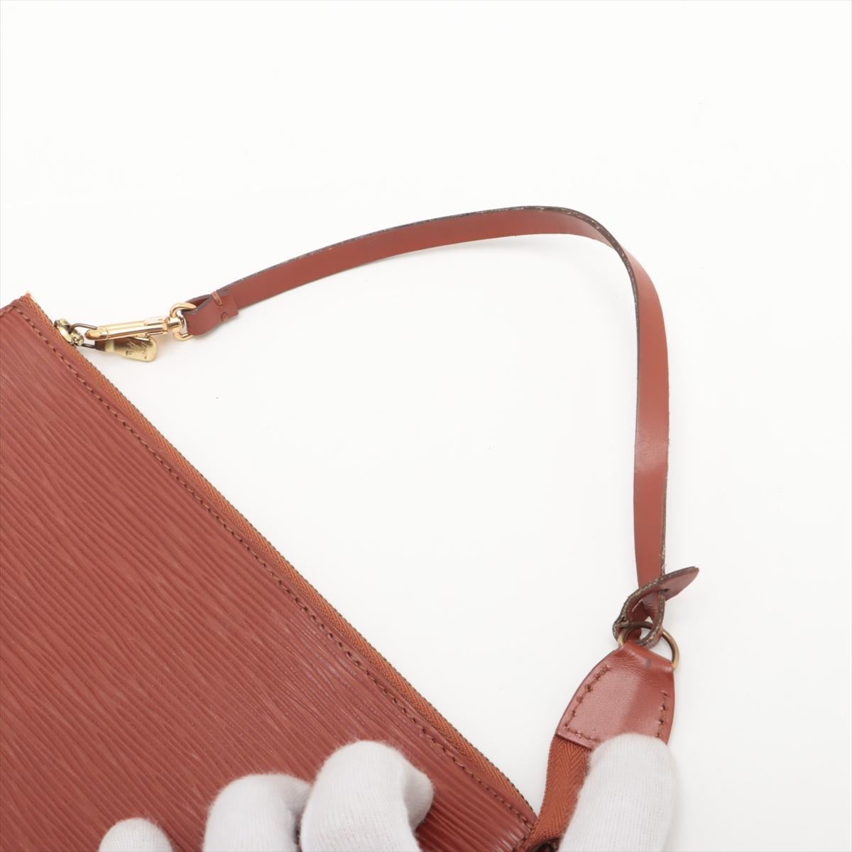 Louis Vuitton Epi Pochette Accessoires Brown For Sale 2