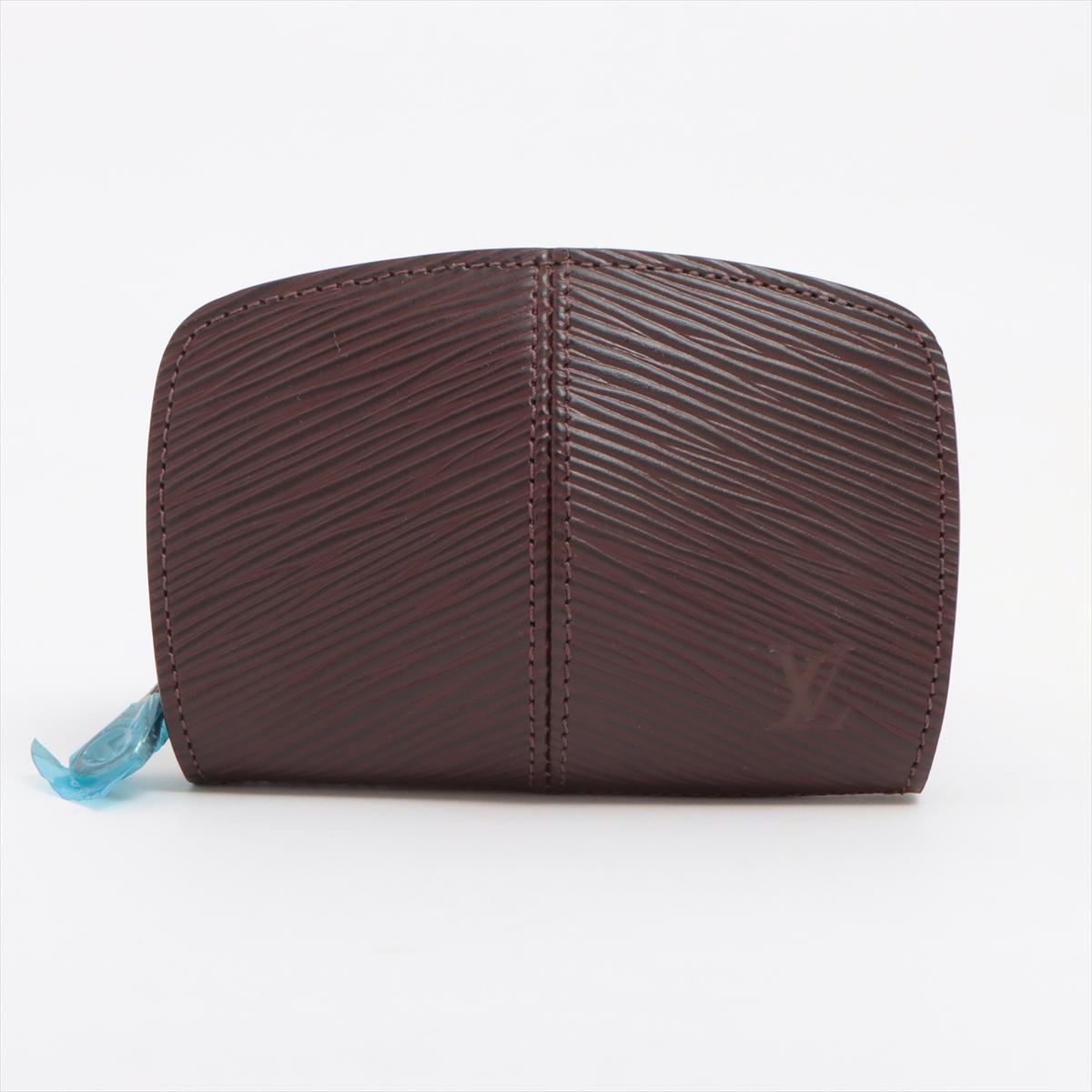 Black Louis Vuitton Epi Portefeuille Coin Purse  Brown