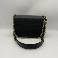 Louis Vuitton EPI Twist Shoulder Bag Black Leather Chain Bag