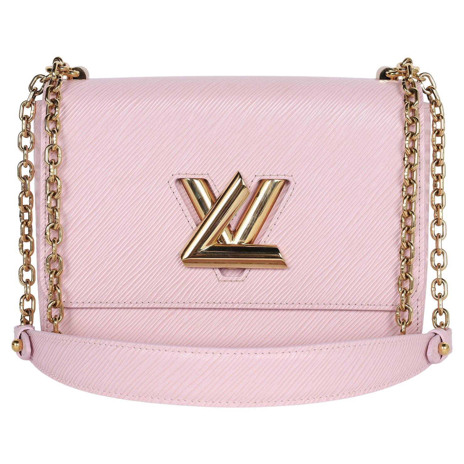 Louis Vuitton Epi Twist Shoulder Bag MM Pink Leather Women's Handbag