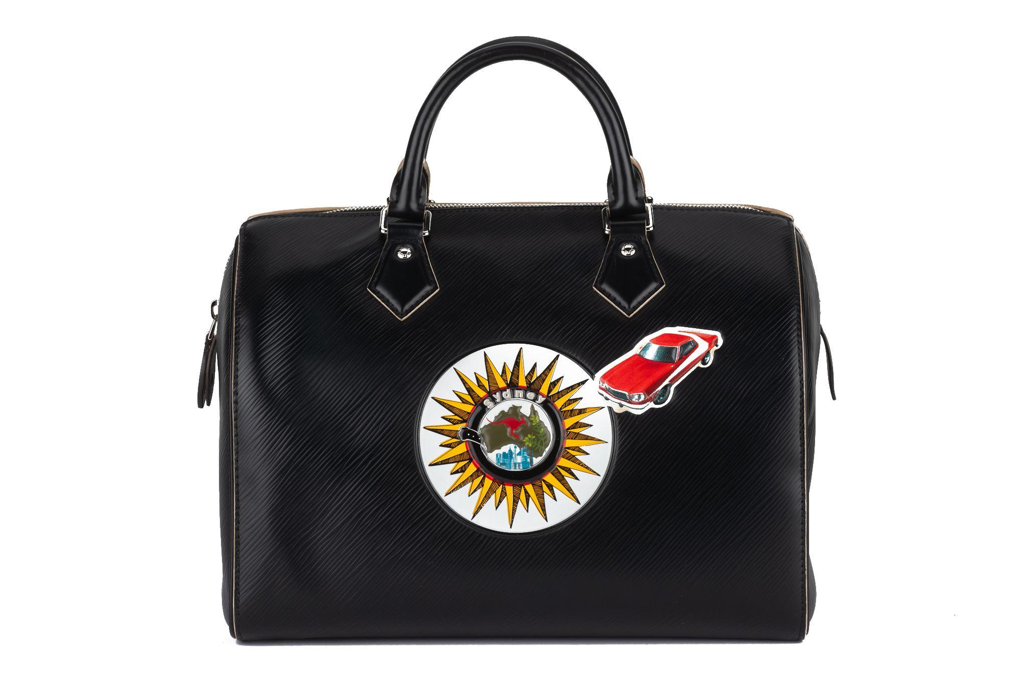 Black Louis Vuitton Epi World Tour Speedy 30 For Sale