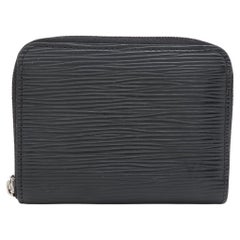 Louis Vuitton Epi Zippy Portemonnaie Schwarz
