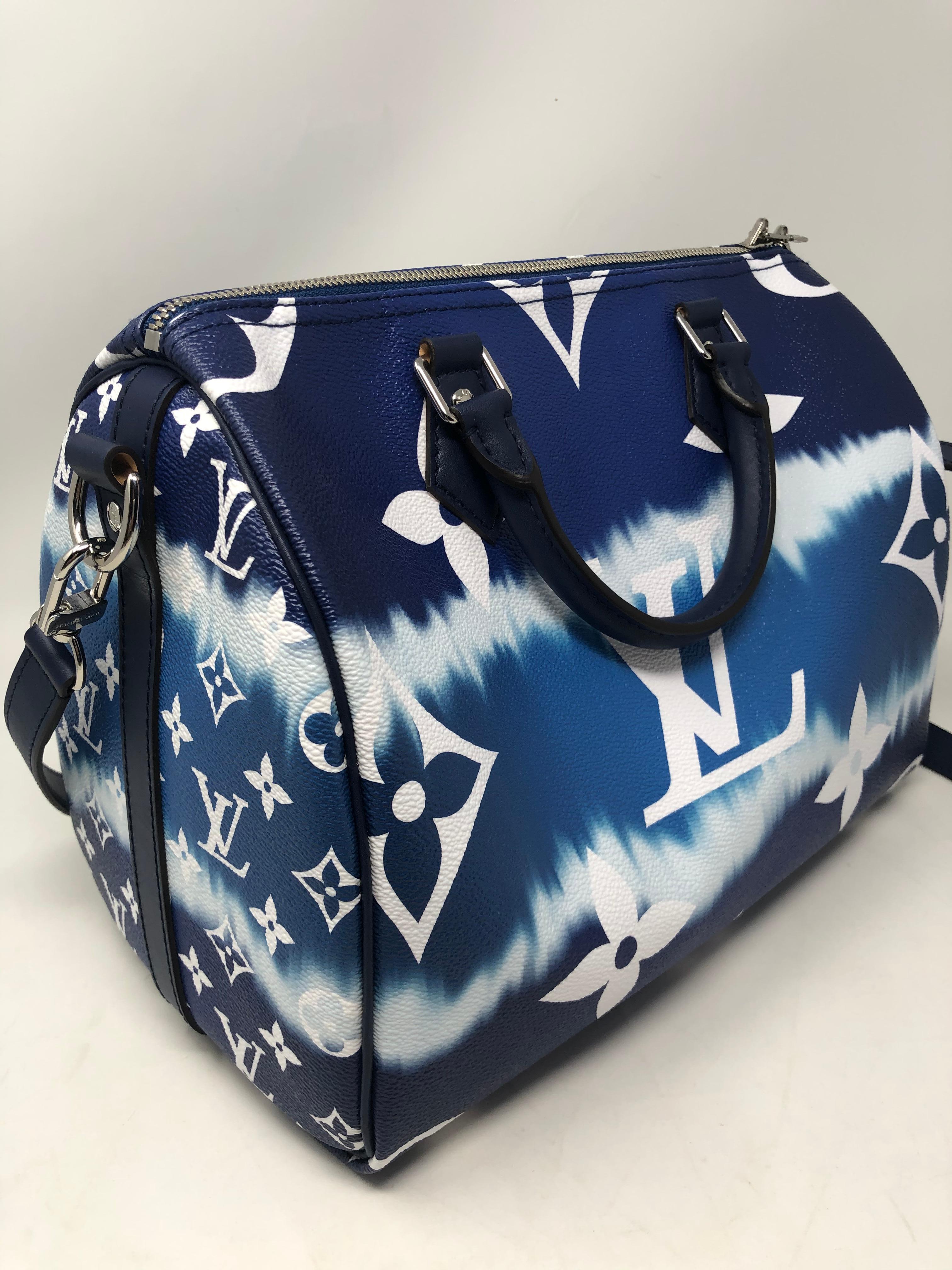 Louis Vuitton Escale Blue Speedy Bandouliere 8