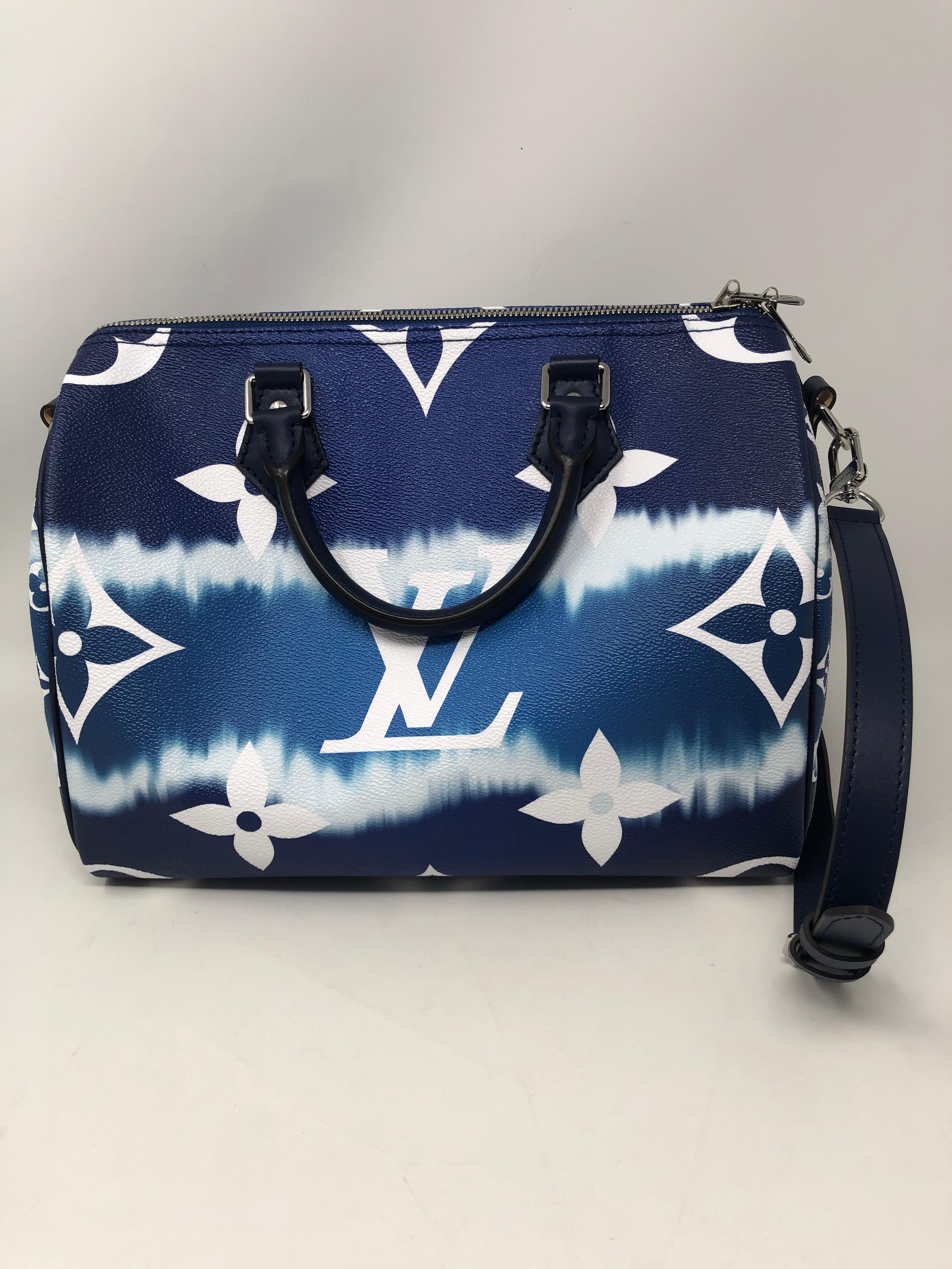 Louis Vuitton Escale Blue Speedy Bandouliere 10
