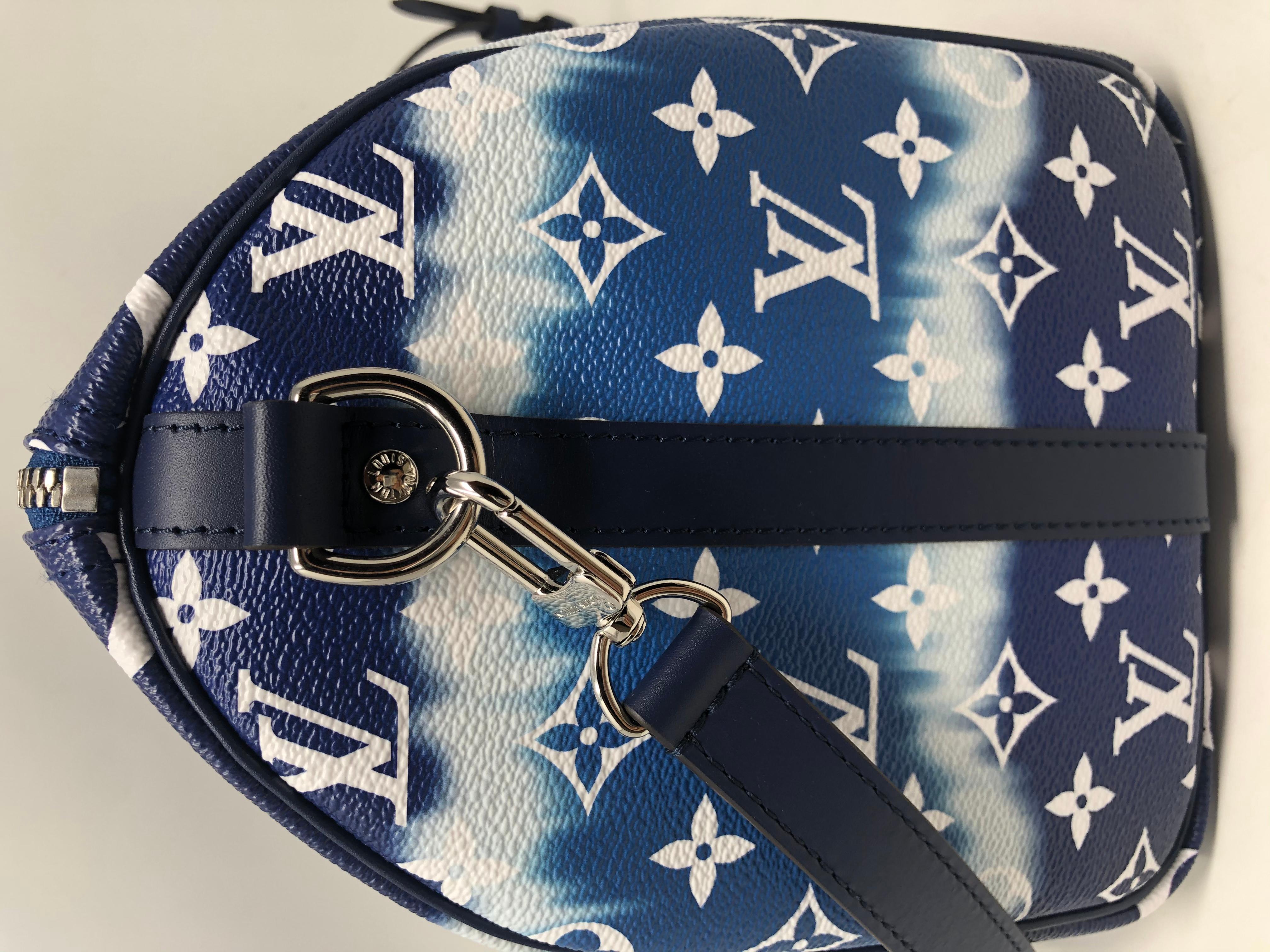 Louis Vuitton Escale Blue Speedy Bandouliere 12