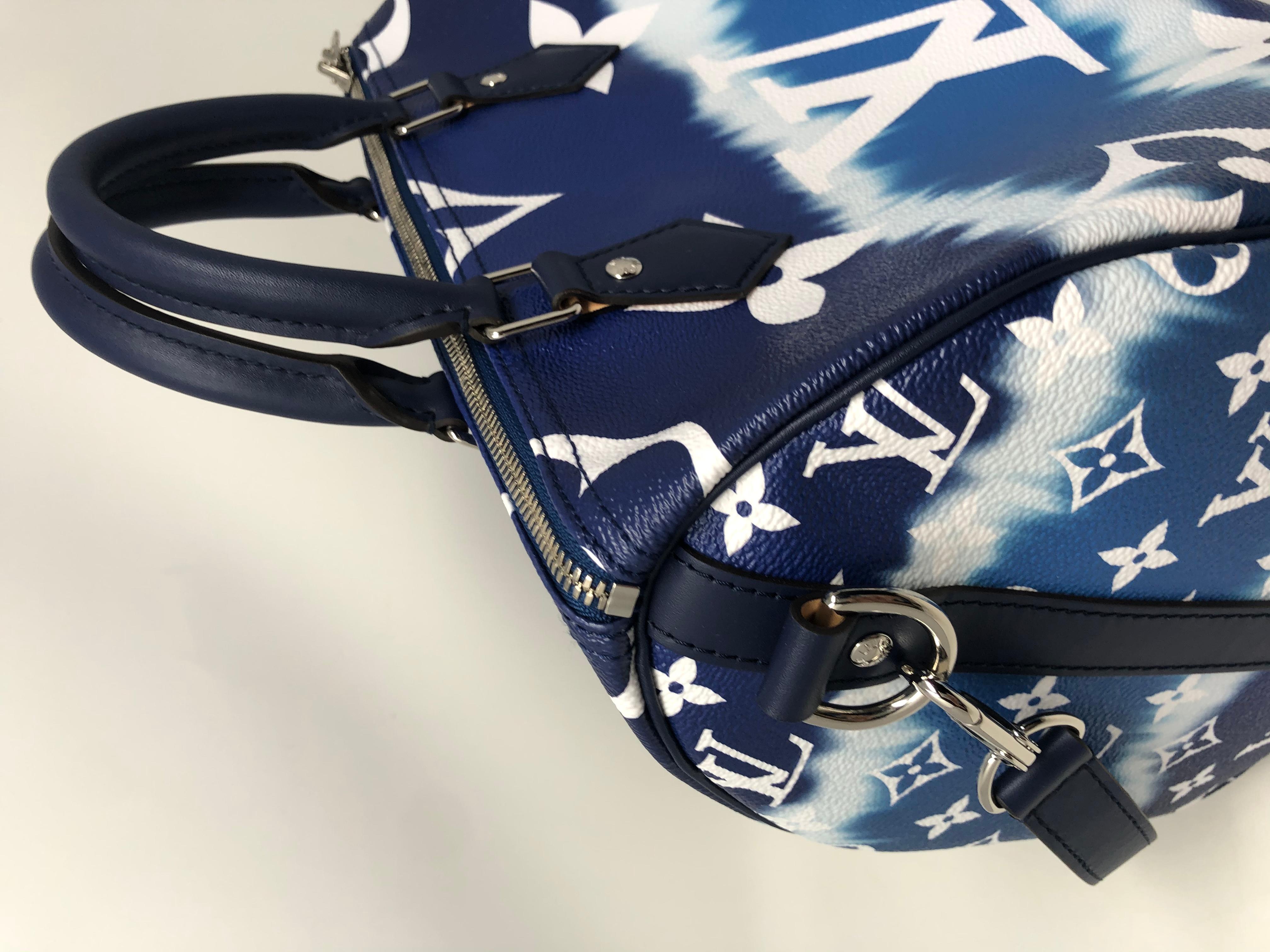 Louis Vuitton Escale Blue Speedy Bandouliere 13