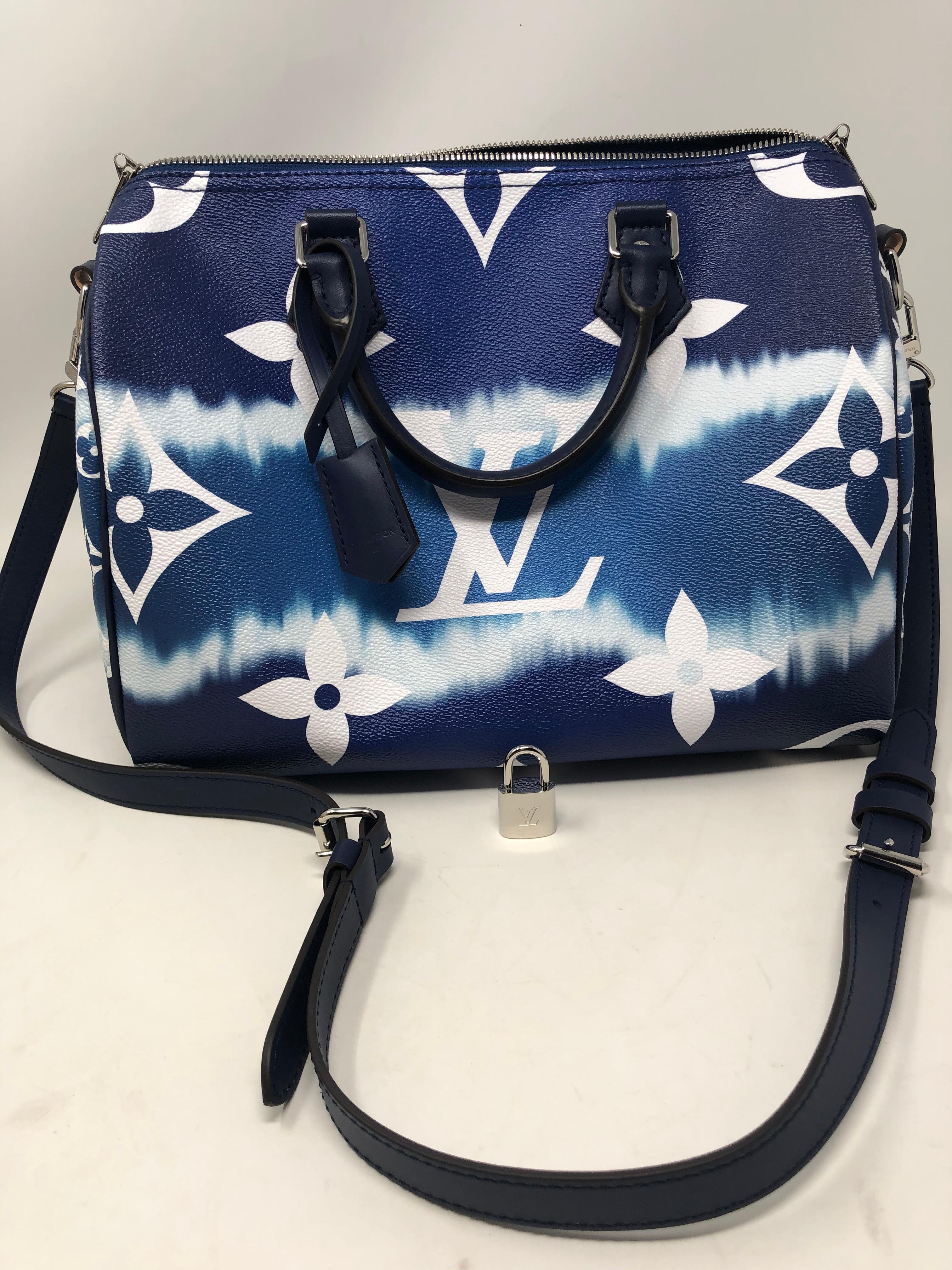 Louis Vuitton Escale Blue Speedy Bandouliere 4