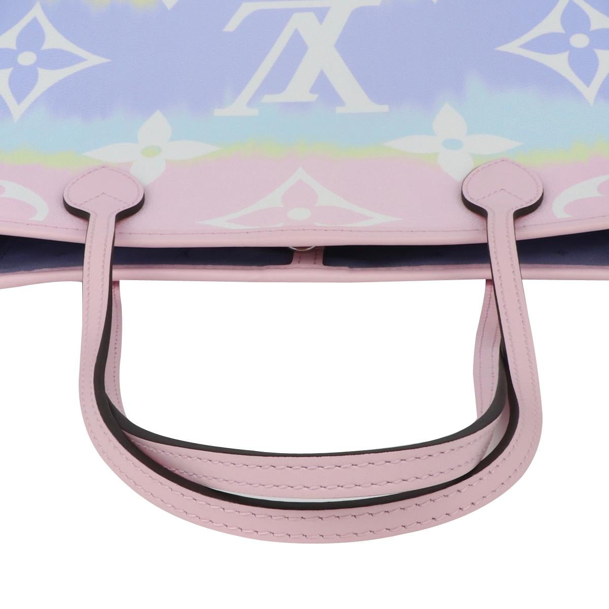 Louis Vuitton Escale Neverfull MM Bag in Pastel 2020 Limited Edition For Sale 3