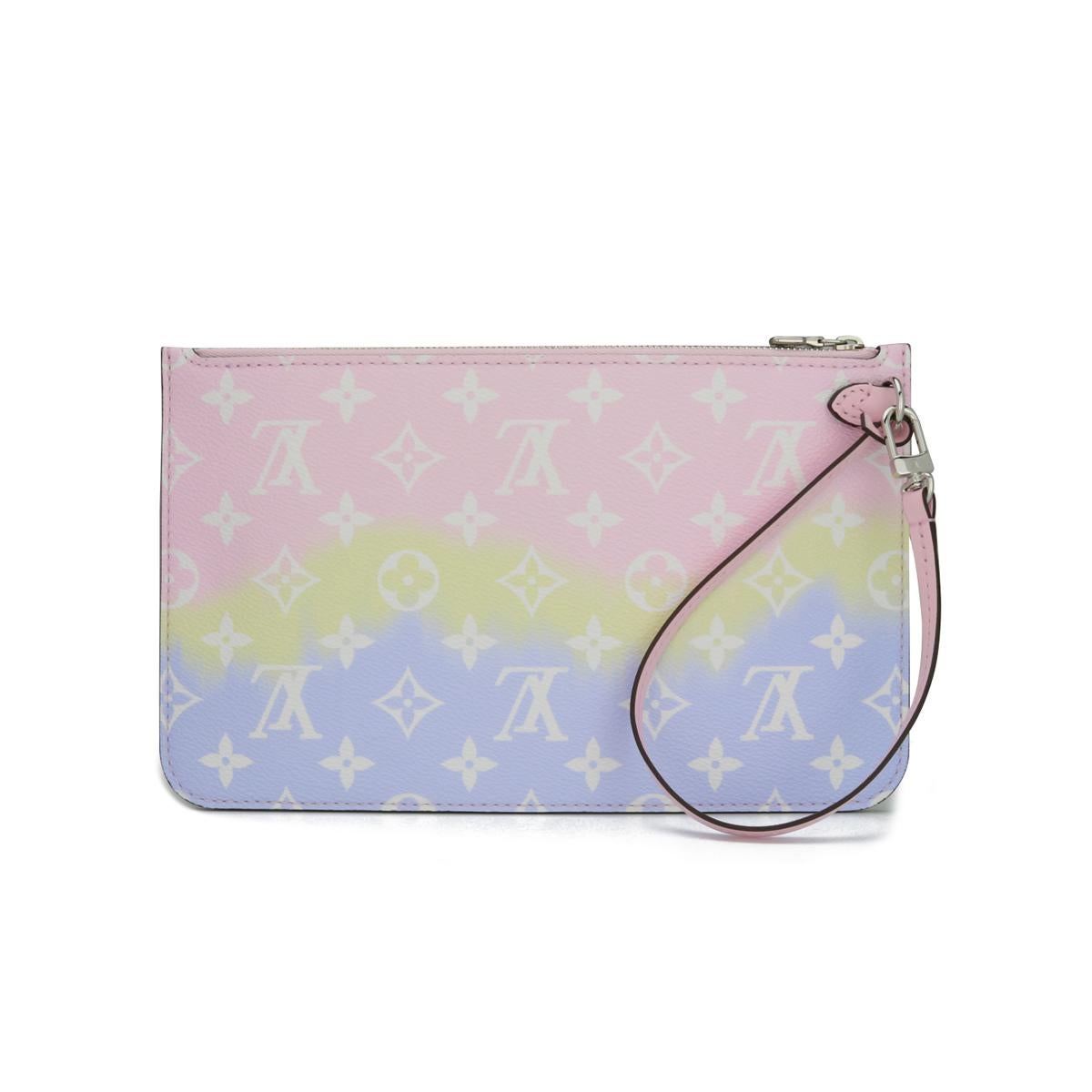 Louis Vuitton Escale Neverfull MM Bag in Pastel 2020 Limited Edition For Sale 9